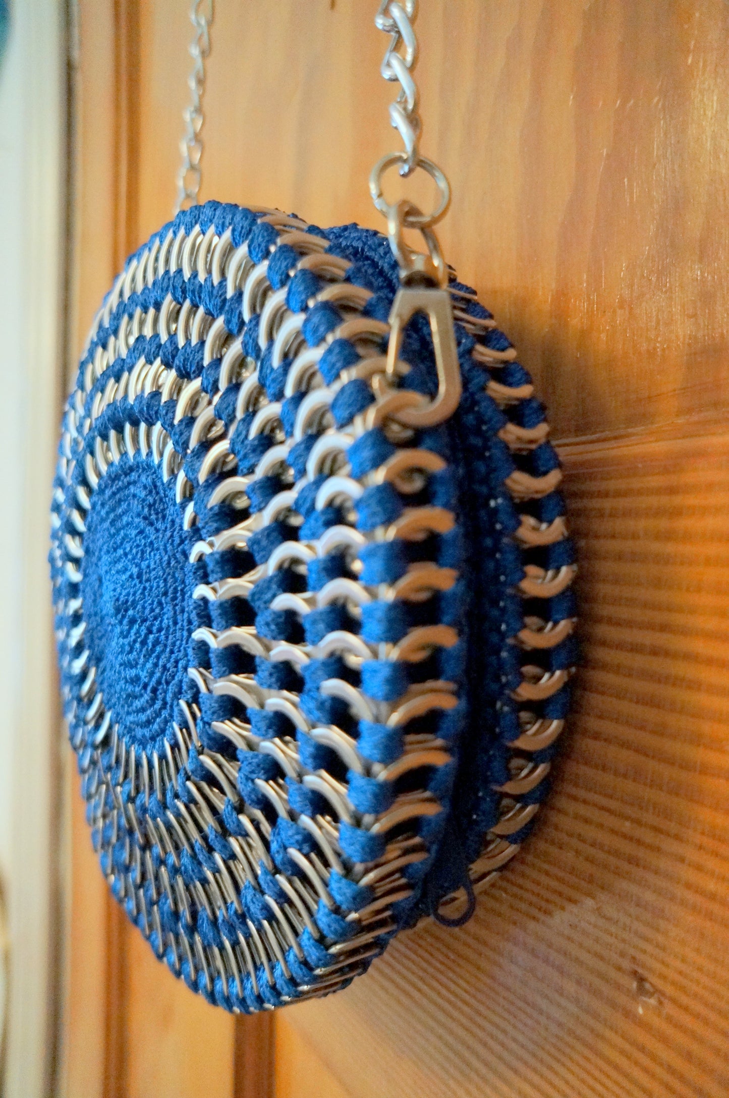 Round Daisy Chain Ring Pulls Handbag  Smart Deco Homeware Lighting and Art by Jacqueline hammond