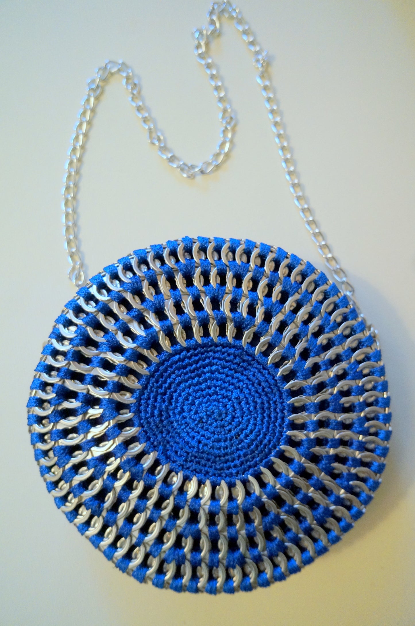 Round Daisy Chain Ring Pulls Handbag  Smart Deco Homeware Lighting and Art by Jacqueline hammond