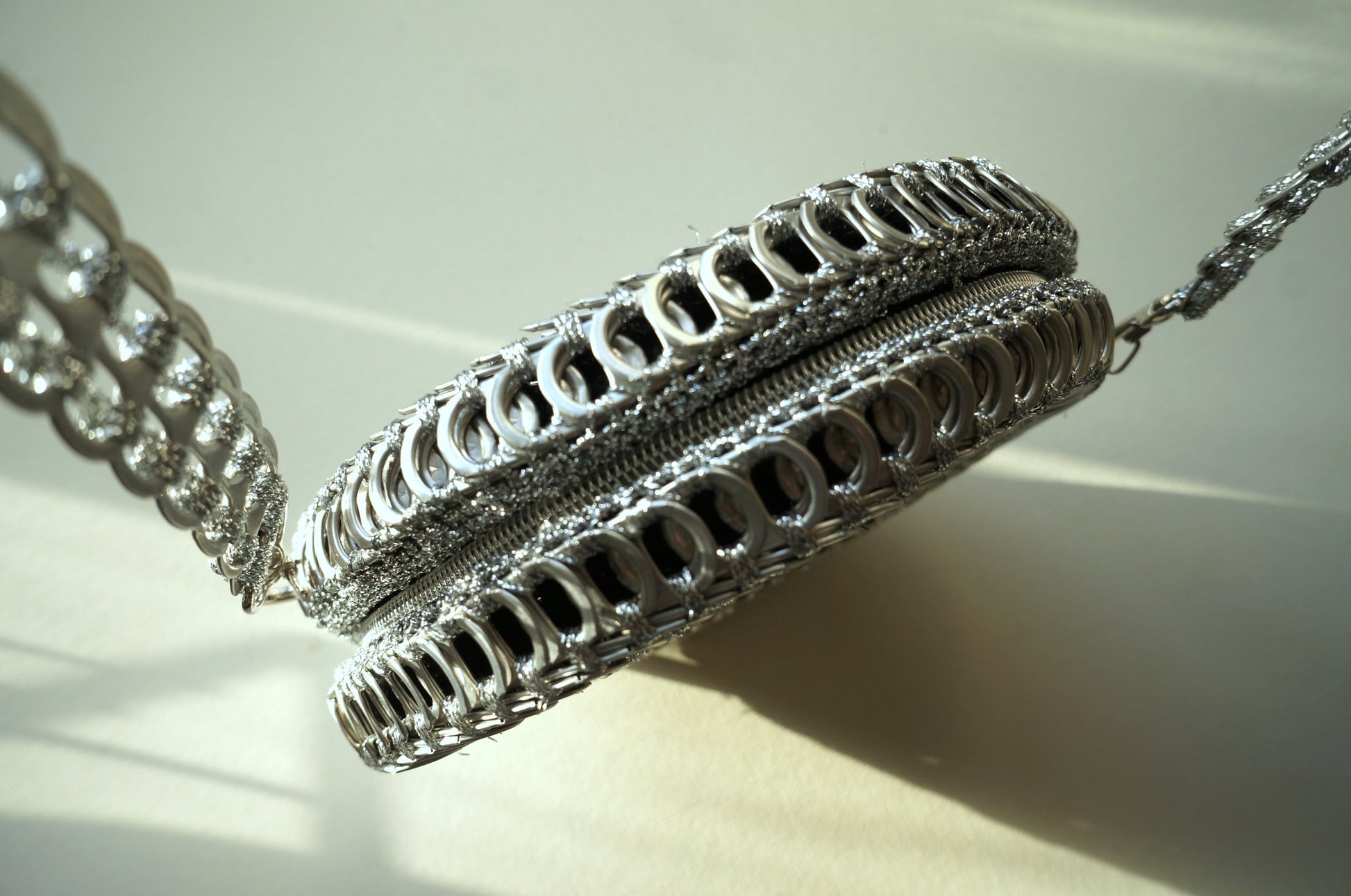 Round Daisy Chain Ring Pulls Handbag  Smart Deco Homeware Lighting and Art by Jacqueline hammond