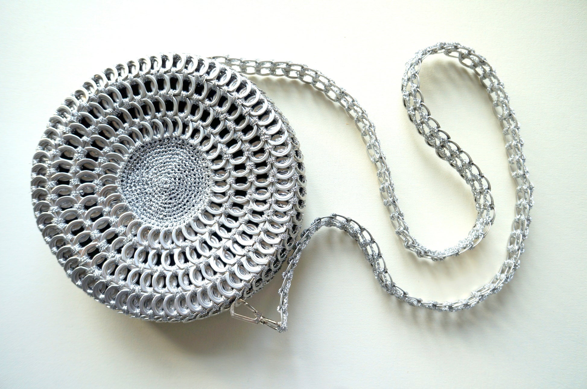 Round Daisy Chain Ring Pulls Handbag  Smart Deco Homeware Lighting and Art by Jacqueline hammond