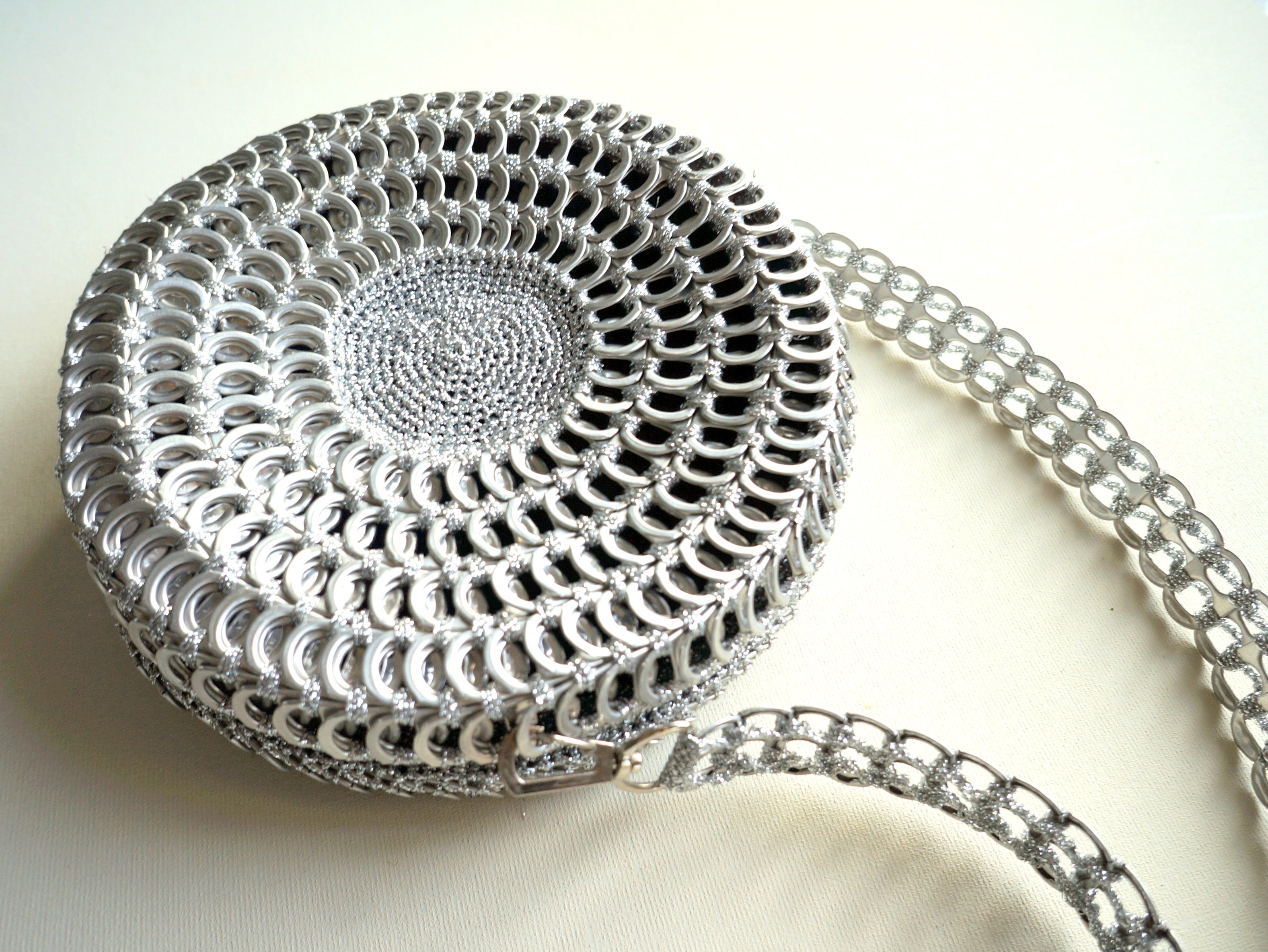 Round Daisy Chain Ring Pulls Handbag  Smart Deco Homeware Lighting and Art by Jacqueline hammond