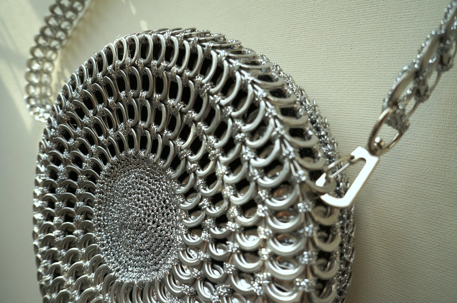 Round Daisy Chain Ring Pulls Handbag  Smart Deco Homeware Lighting and Art by Jacqueline hammond