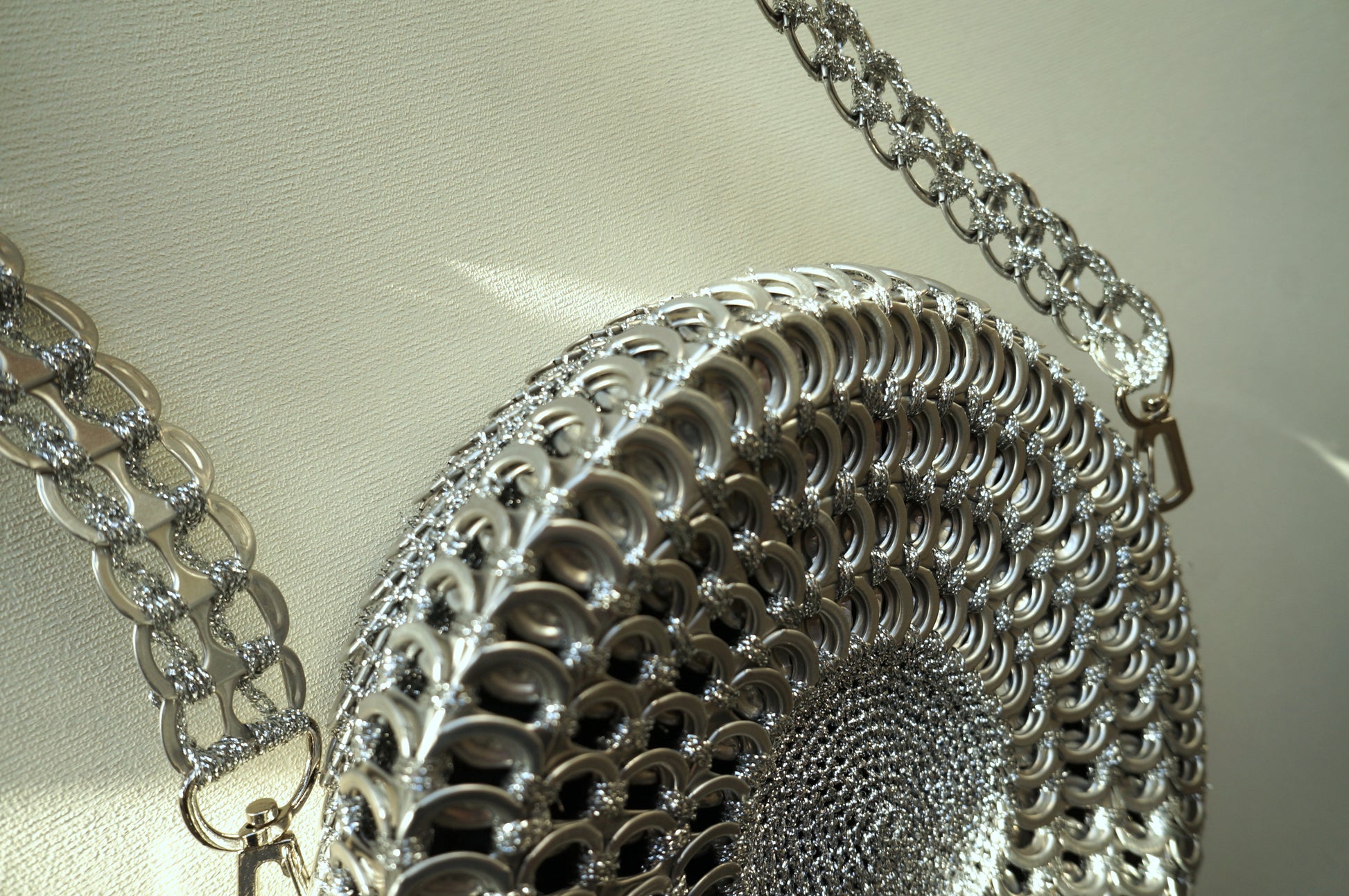 Round Daisy Chain Ring Pulls Handbag  Smart Deco Homeware Lighting and Art by Jacqueline hammond