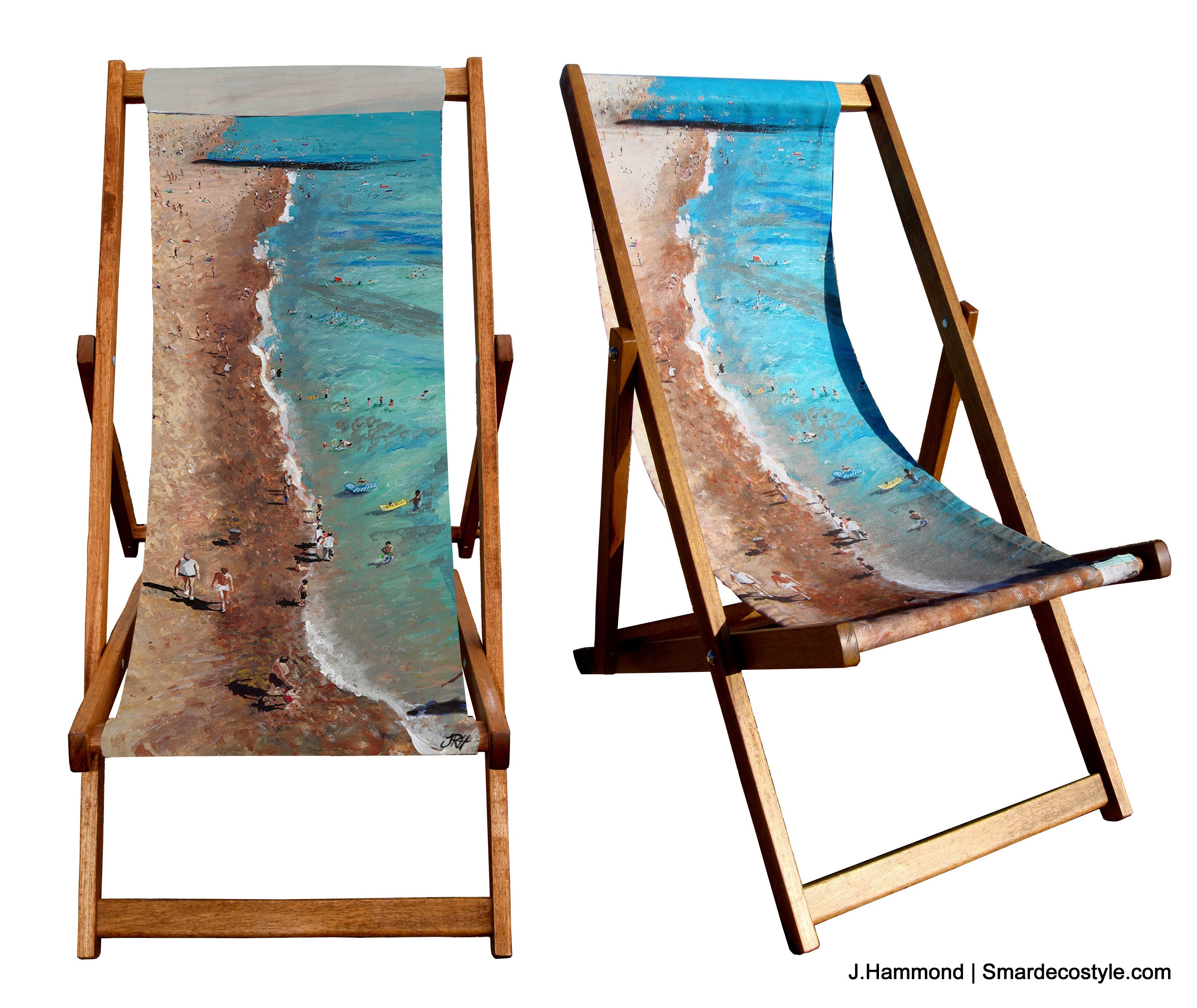 Deckchair - Traditional Seaside - Life's a Beach  Smart Deco Homeware Lighting and Art by Jacqueline hammond