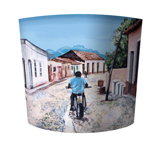 Lamp Shade - Cuban Motorbike  Smart Deco Homeware Lighting and Art by Jacqueline hammond