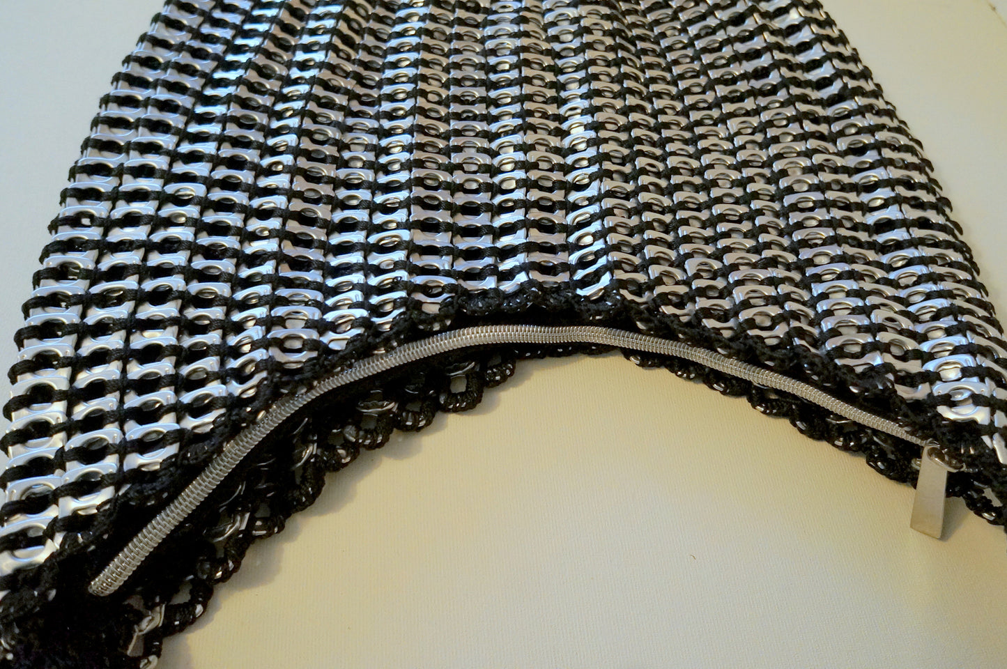 Plucky Upcycled Ring Pulls Bag  Smart Deco Homeware Lighting and Art by Jacqueline hammond