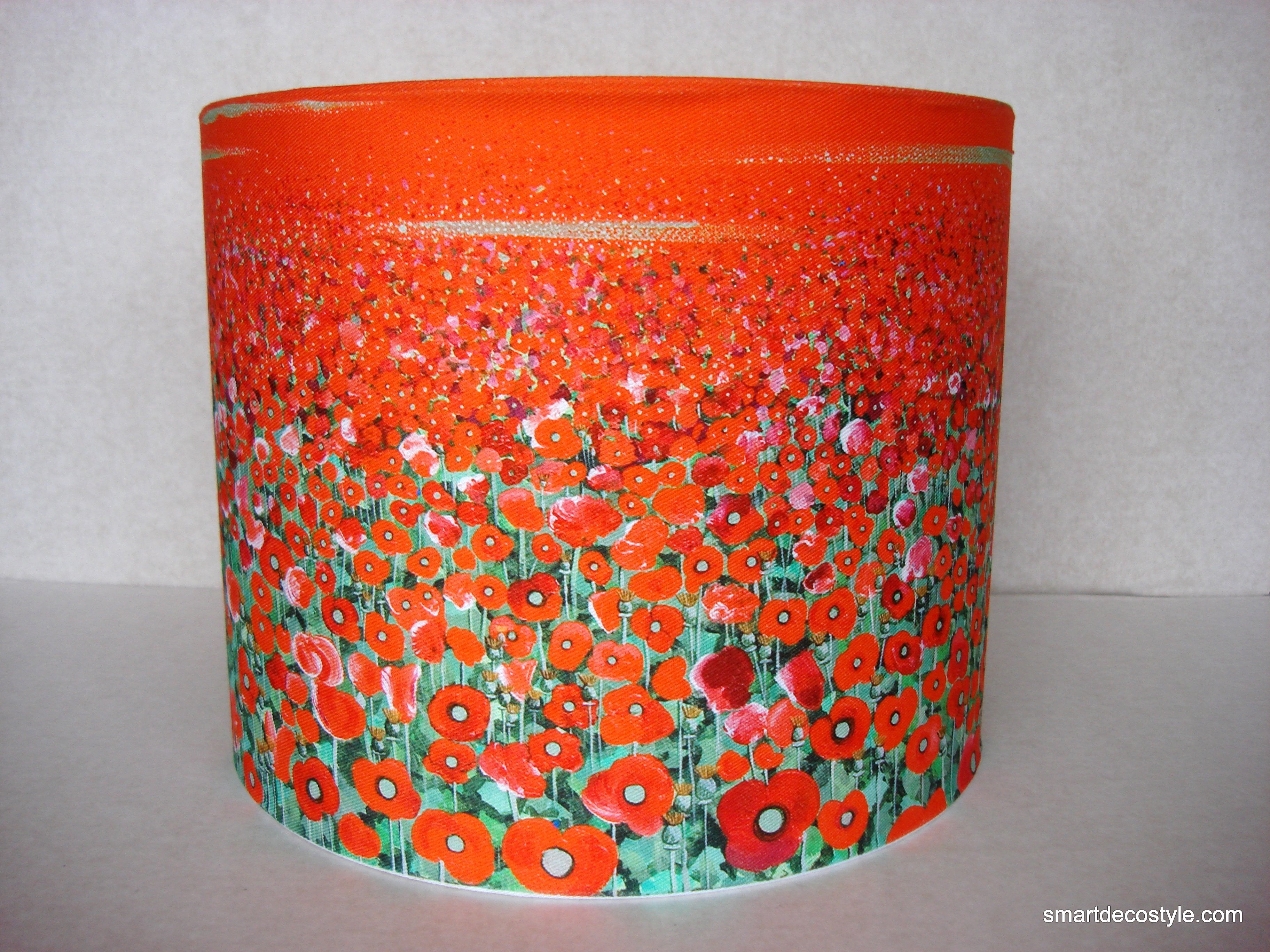 Lamp Shade - Poppy Fields  Smart Deco Homeware Lighting and Art by Jacqueline hammond