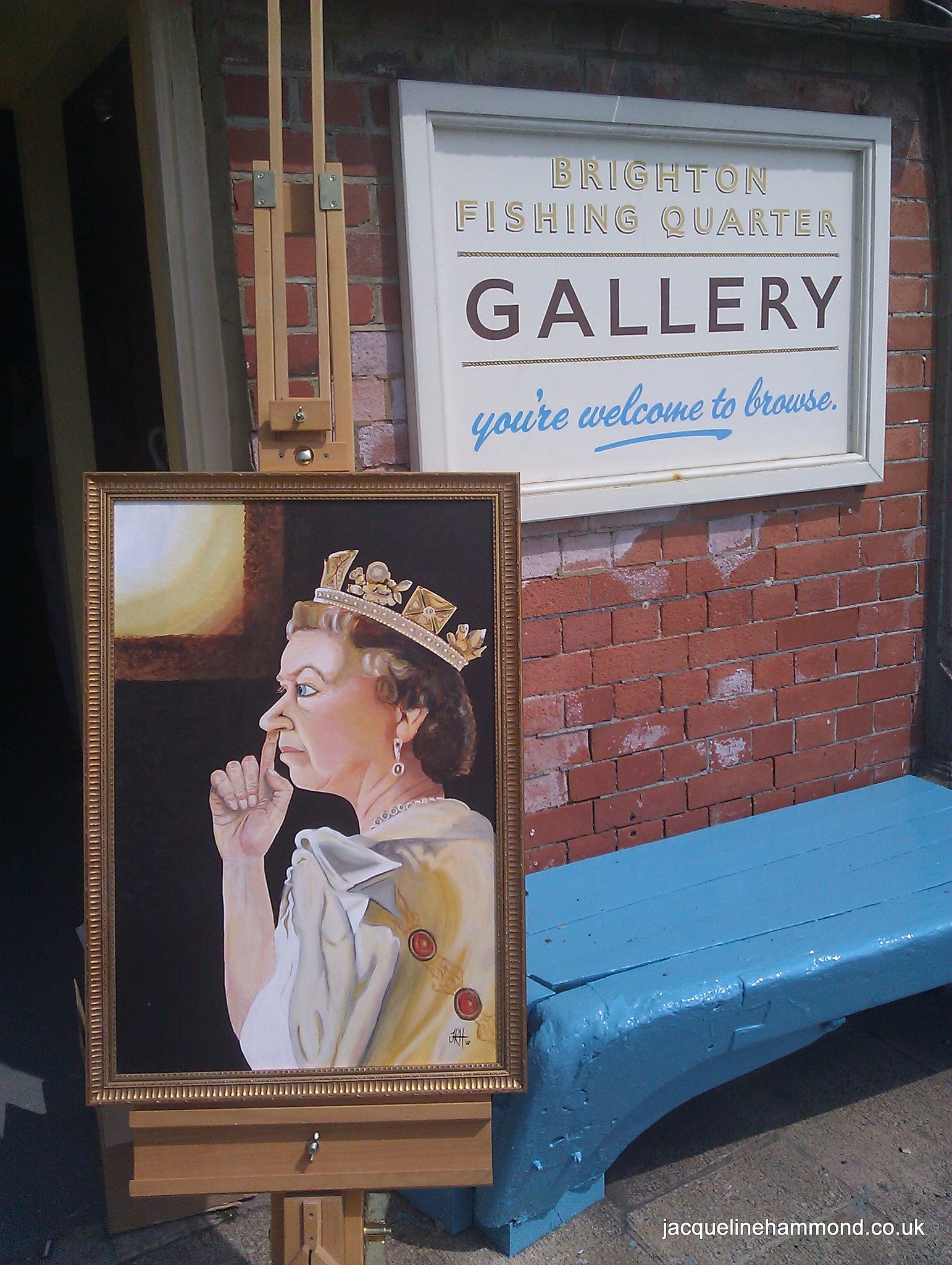 The Queen in a Moment of Privacy  Smart Deco Homeware Lighting and Art by Jacqueline hammond