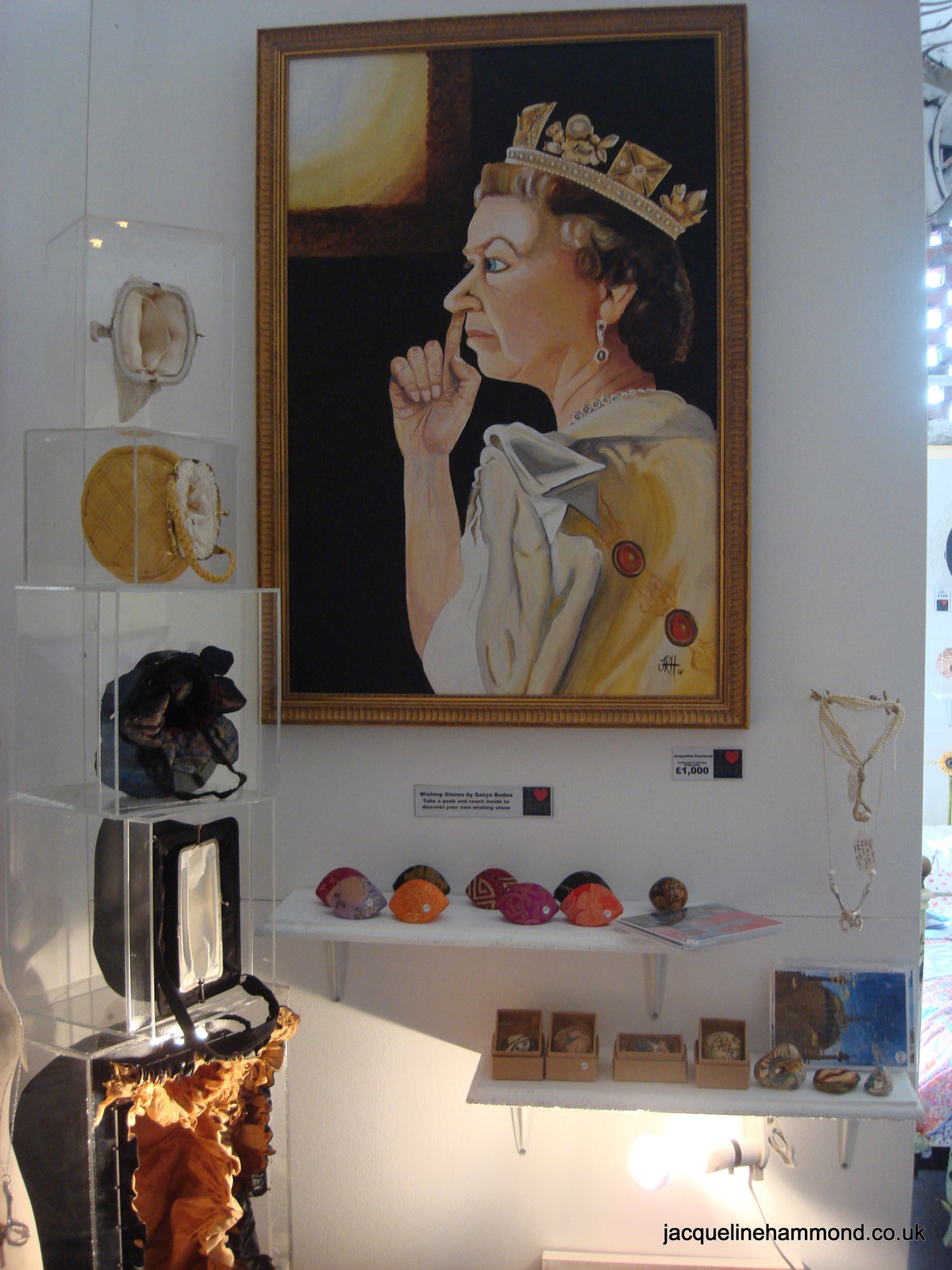 The Queen in a Moment of Privacy  Smart Deco Homeware Lighting and Art by Jacqueline hammond