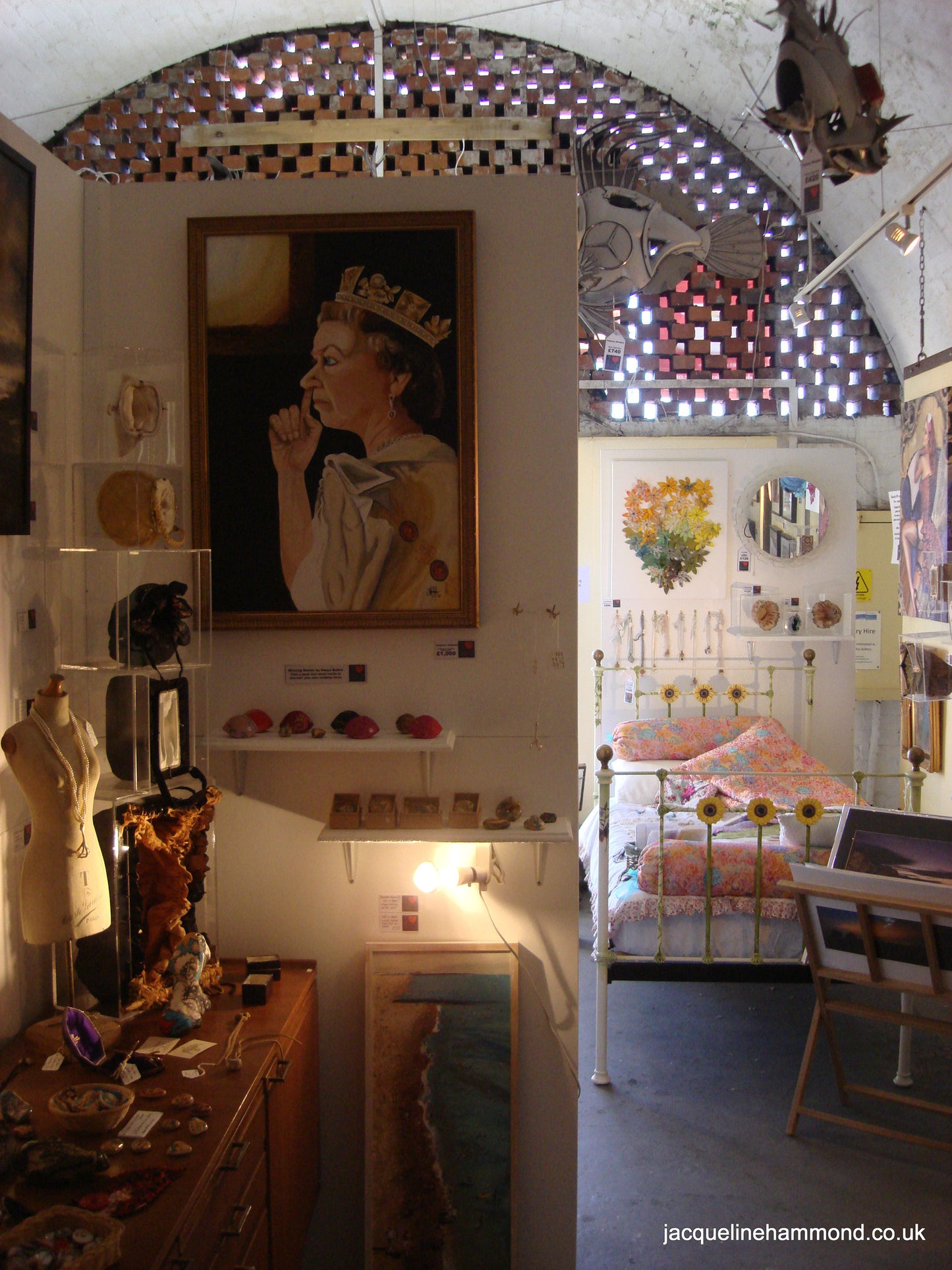 The Queen in a Moment of Privacy  Smart Deco Homeware Lighting and Art by Jacqueline hammond