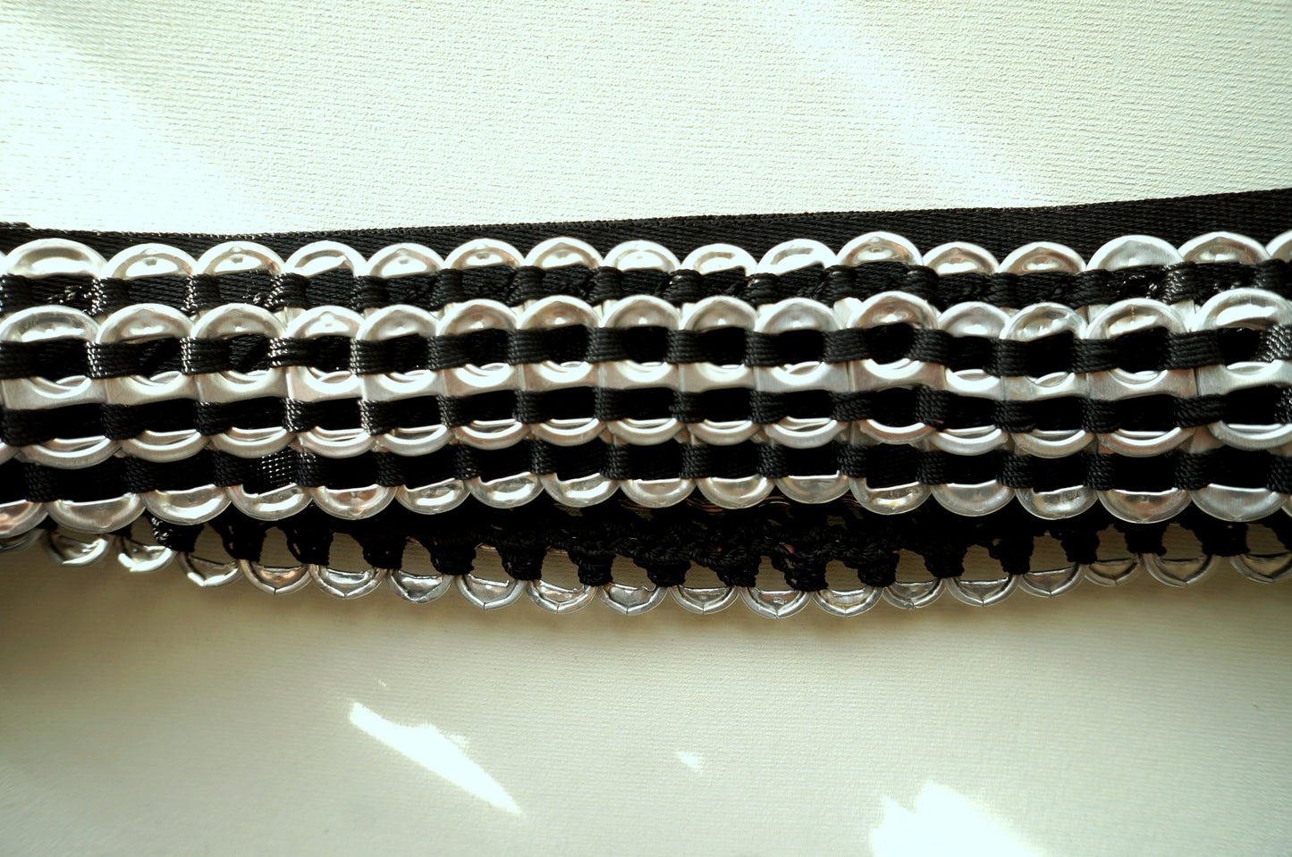 Recycled Ring Pull Guitar Strap  Smart Deco Homeware Lighting and Art by Jacqueline hammond