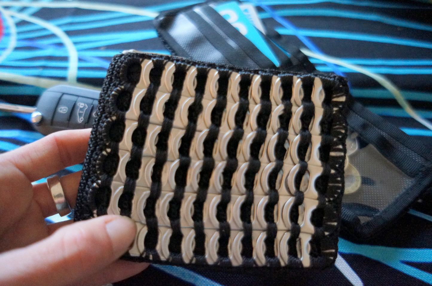 Recycled Ring Pull Wallet  Smart Deco Homeware Lighting and Art by Jacqueline hammond