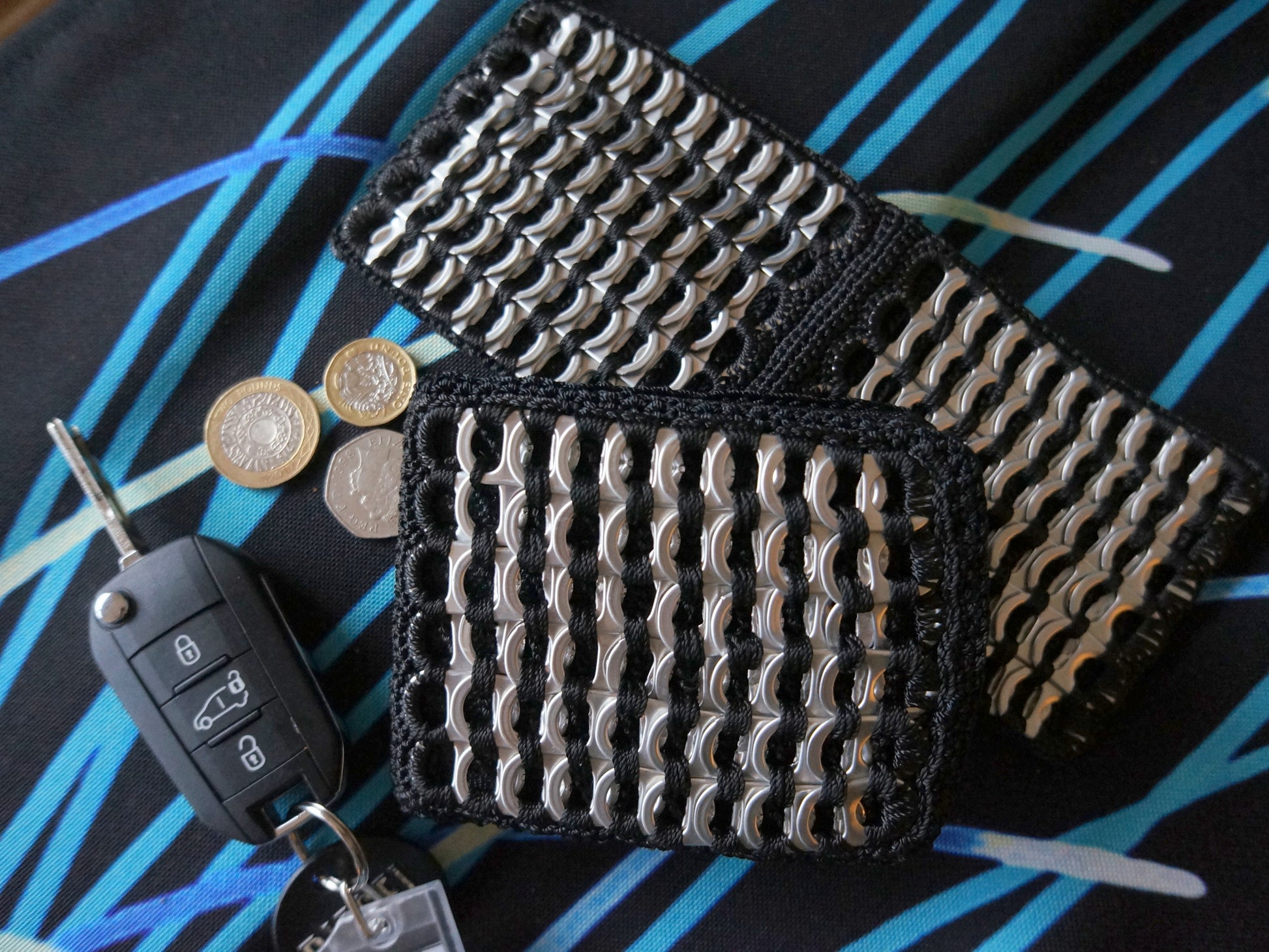 Recycled Ring Pull Wallet  Smart Deco Homeware Lighting and Art by Jacqueline hammond