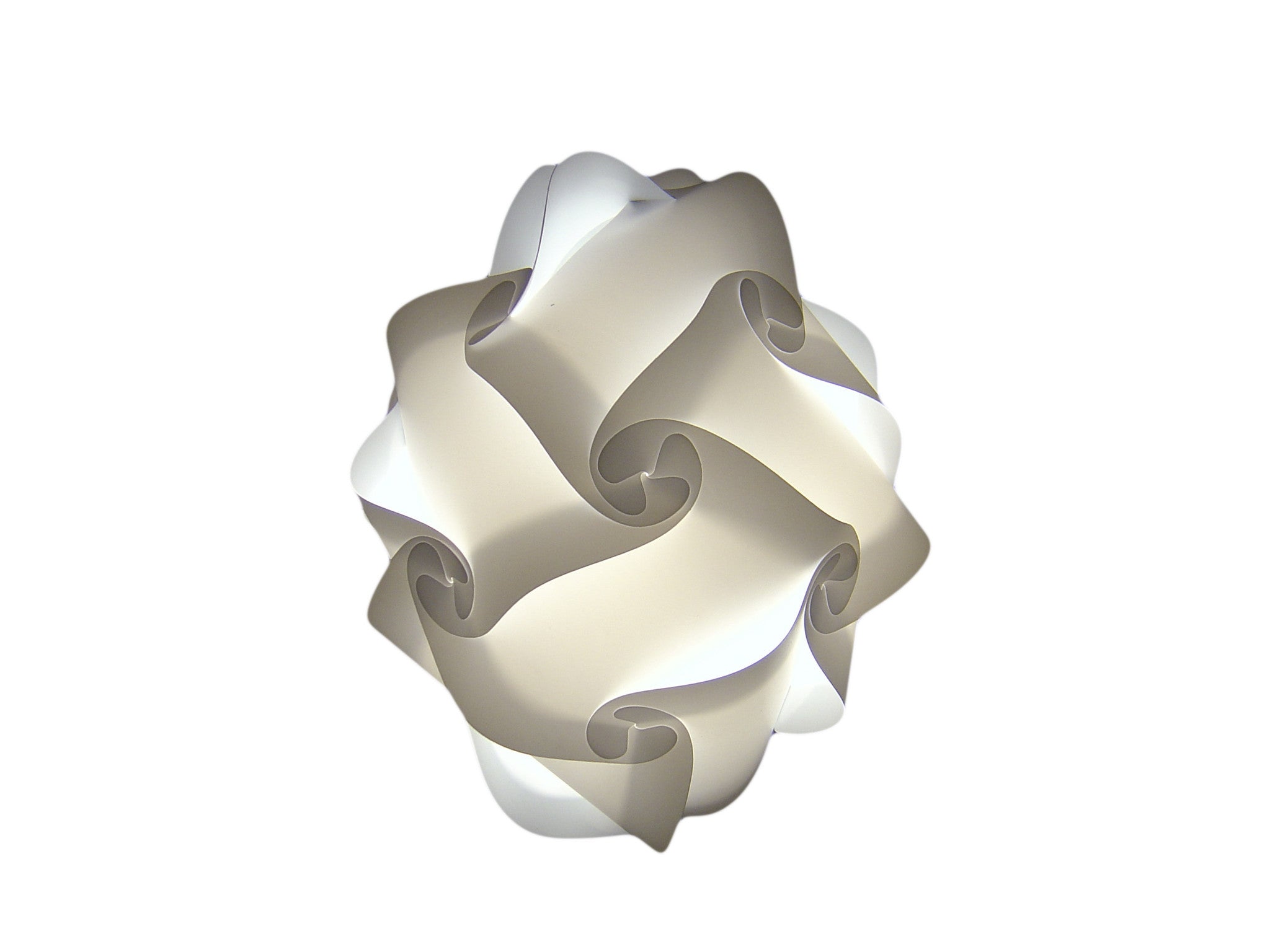Modern white and gray swirled ceiling lampshade from Smarty Lamps