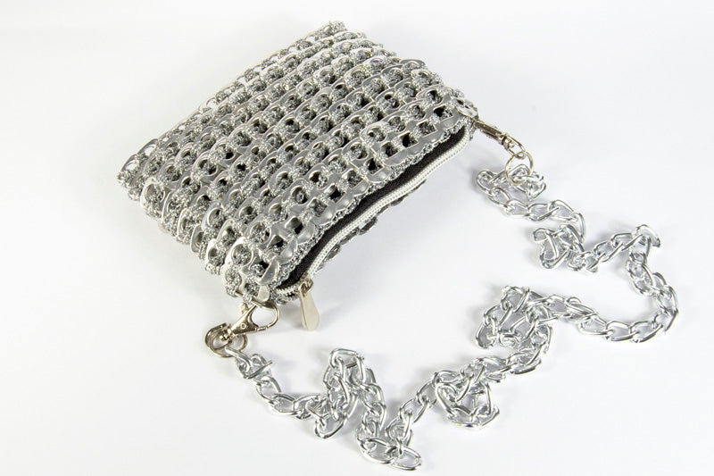 Soda Pop Upcycled Ring Pulls Bag  Smart Deco Homeware Lighting and Art by Jacqueline hammond