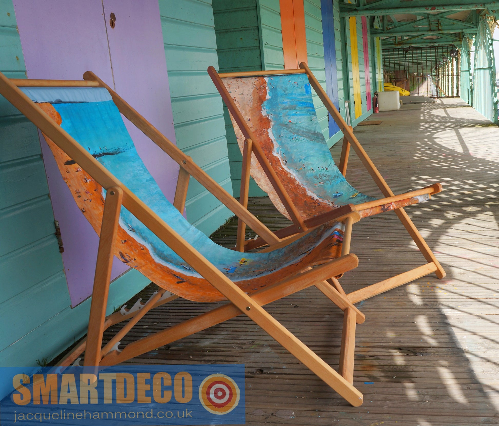Deckchair - Traditional Seaside - Life's a Beach  Smart Deco Homeware Lighting and Art by Jacqueline hammond