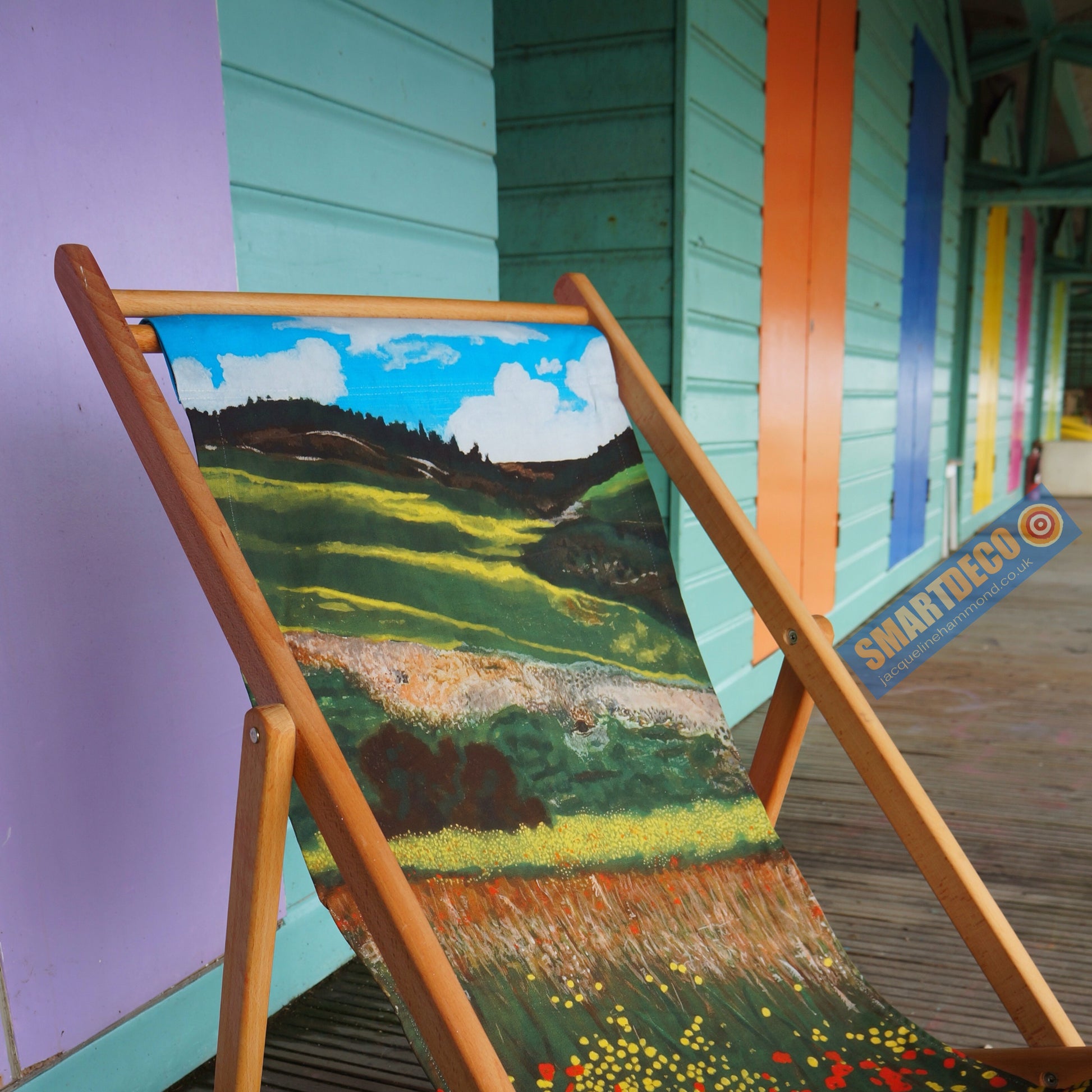 Deckchair - Traditional Seaside - Santa Fe Fields  Smart Deco Homeware Lighting and Art by Jacqueline hammond