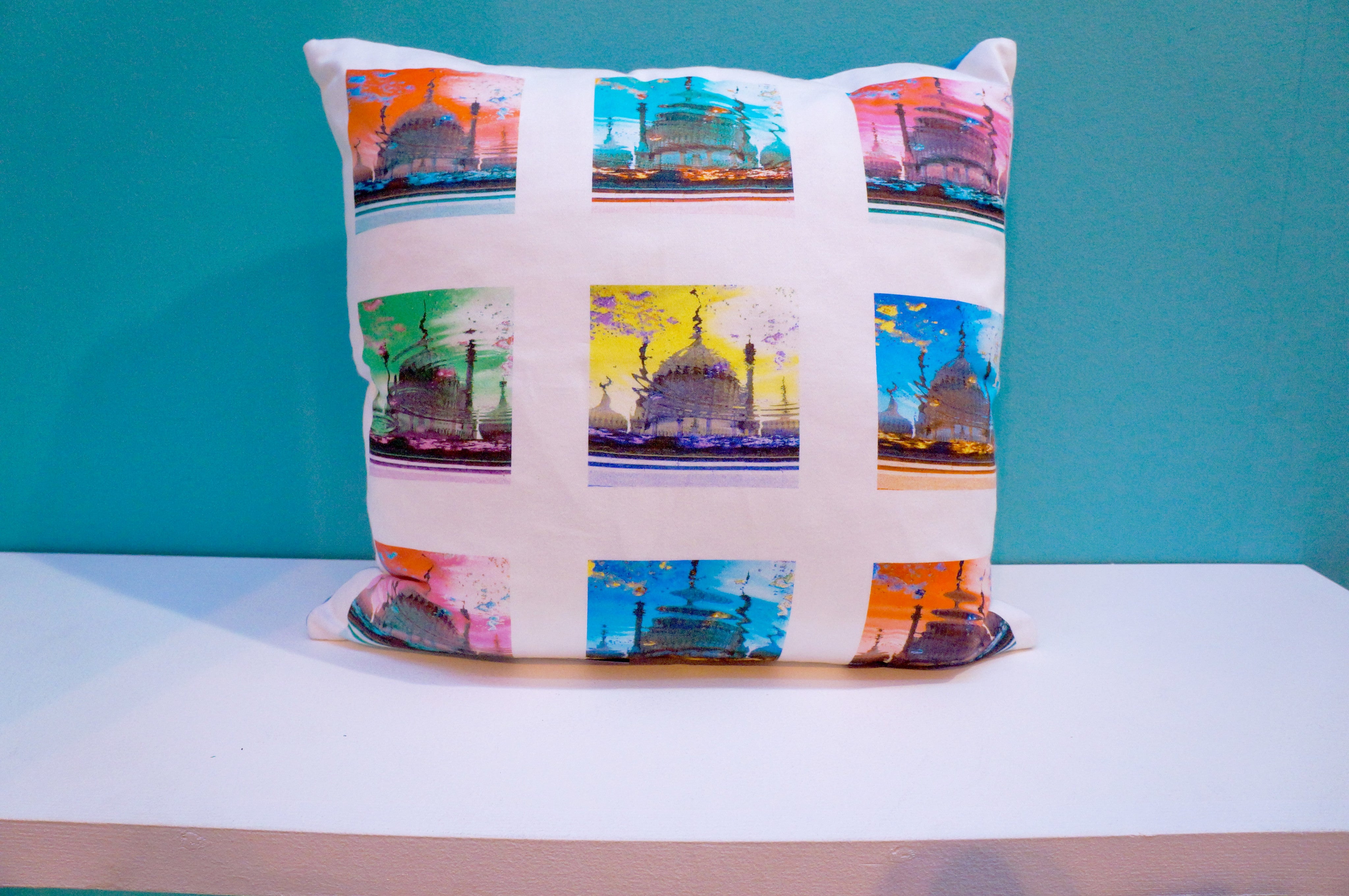 Pop Art Acid Pavilion Print Cushion Cover  Smart Deco Homeware Lighting and Art by Jacqueline hammond