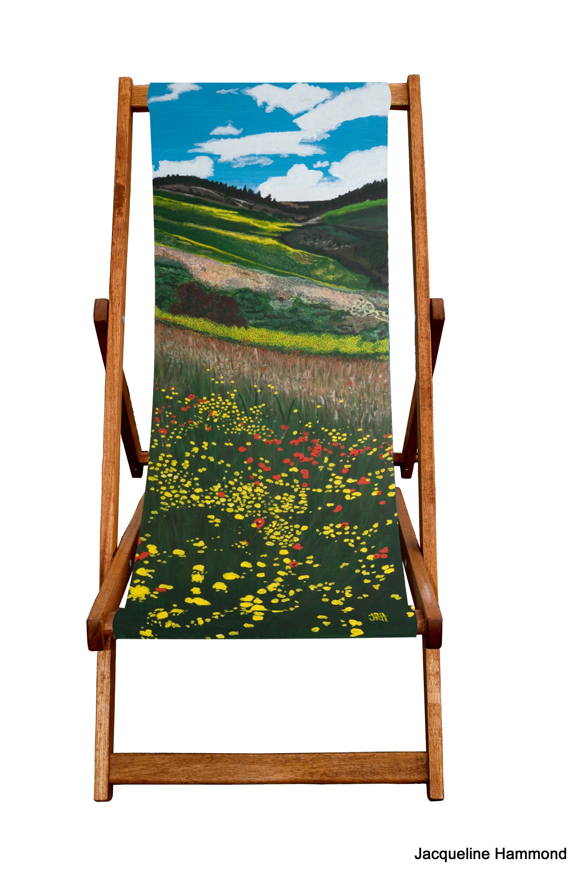 Deckchair - Traditional Seaside - Santa Fe Fields  Smart Deco Homeware Lighting and Art by Jacqueline hammond