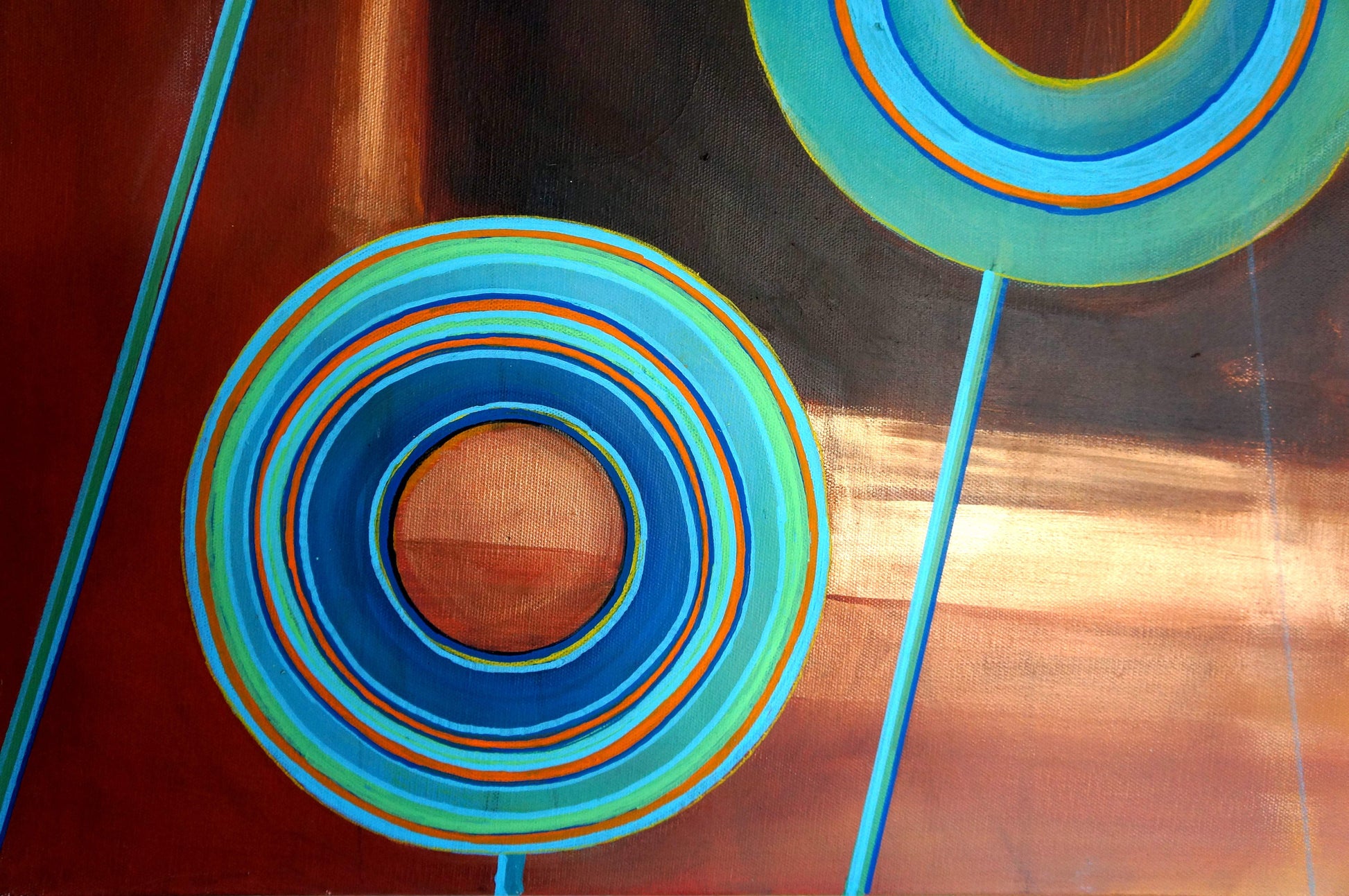 Zeros and Ones - Trap Door Painting  Smart Deco Homeware Lighting and Art by Jacqueline hammond