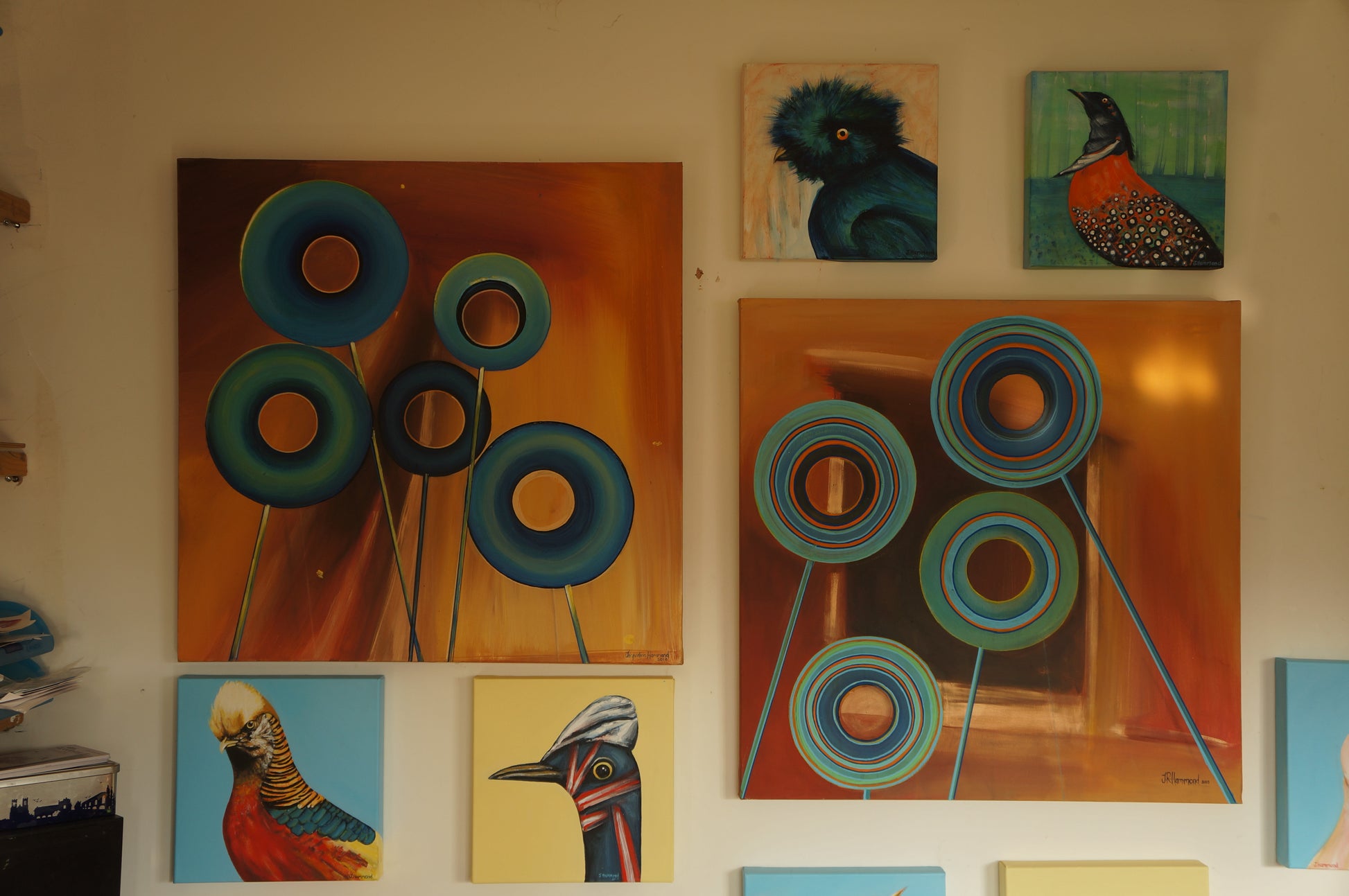 Zeros and Ones - Trap Door Painting  Smart Deco Homeware Lighting and Art by Jacqueline hammond