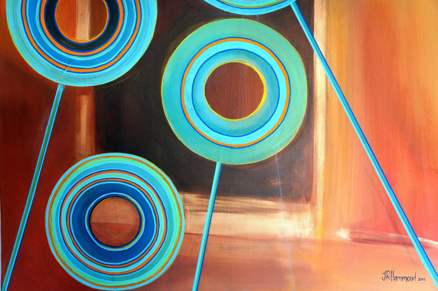 Zeros and Ones - Trap Door Painting  Smart Deco Homeware Lighting and Art by Jacqueline hammond