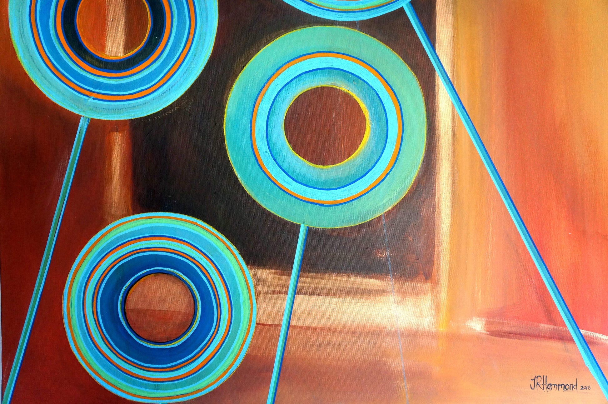 Zeros and Ones - Trap Door Painting  Smart Deco Homeware Lighting and Art by Jacqueline hammond