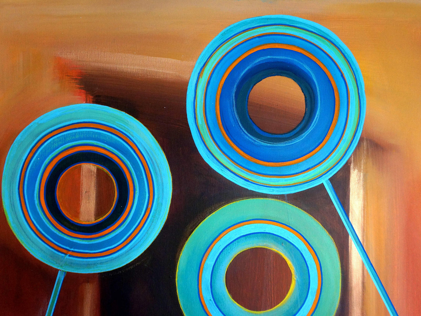 Zeros and Ones - Trap Door Painting  Smart Deco Homeware Lighting and Art by Jacqueline hammond