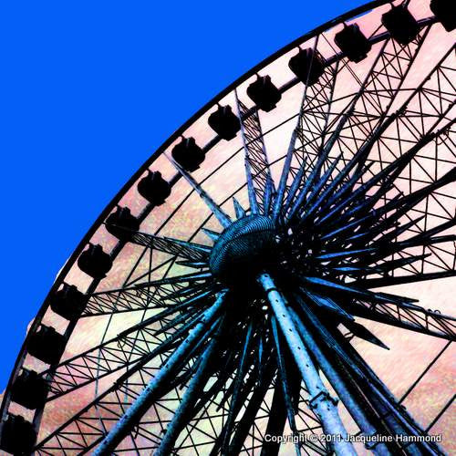 The Brighton Wheel Series - A Wheel Star (Blue)  Smart Deco Homeware Lighting and Art by Jacqueline hammond