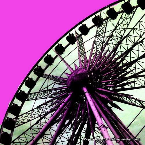 The Brighton Wheel Series - A Wheel Star (Pink)  Smart Deco Homeware Lighting and Art by Jacqueline hammond