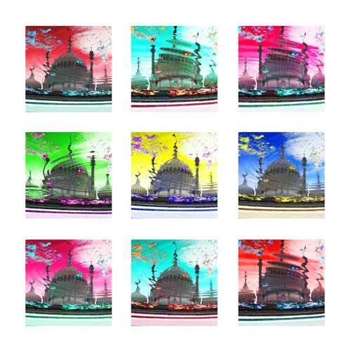 Acid Pavilion - Pop Art Nine  Smart Deco Homeware Lighting and Art by Jacqueline hammond