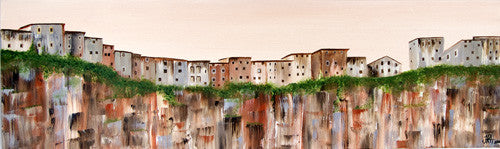 Painting - Castellfollit de la Roca, Catalonia  Smart Deco Homeware Lighting and Art by Jacqueline hammond