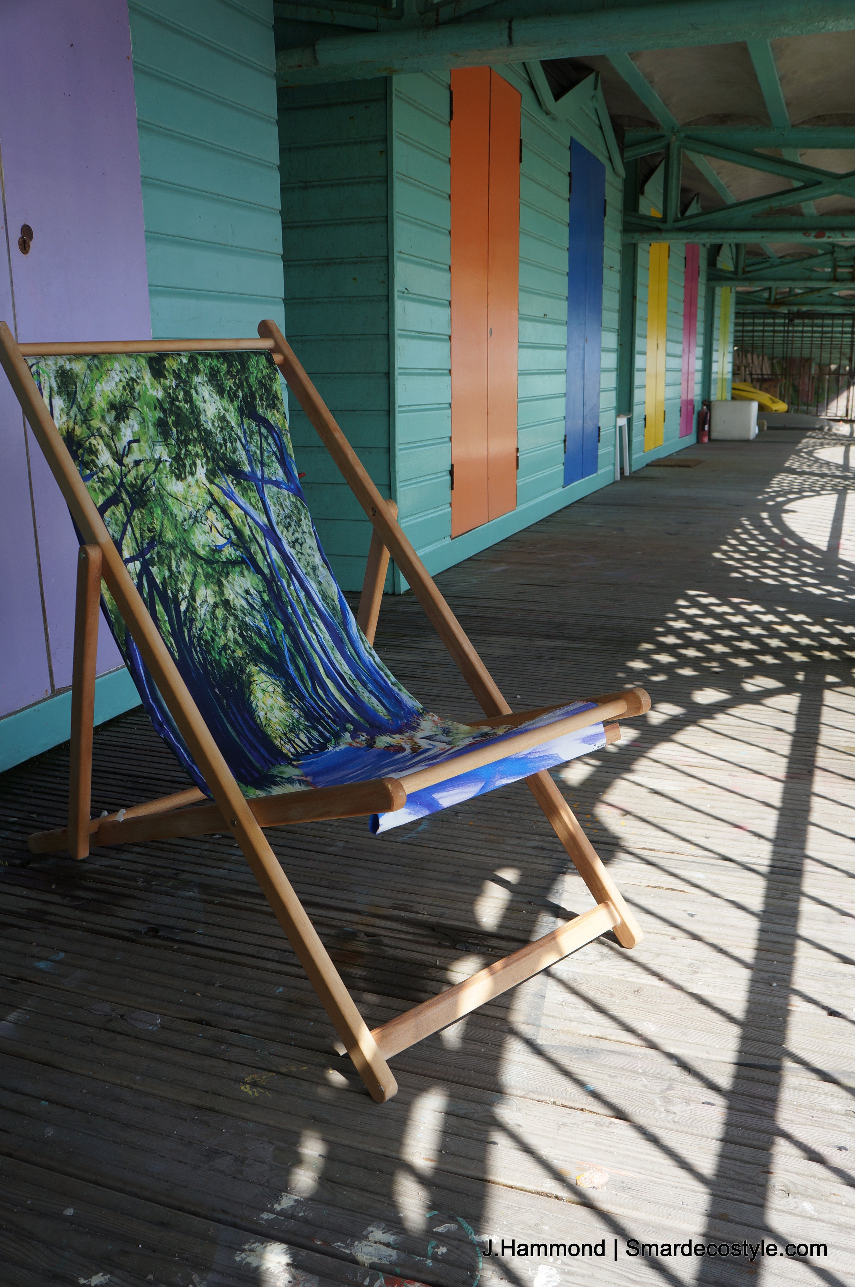 Deckchair - Traditional Seaside  - Country Lane  Smart Deco Homeware Lighting and Art by Jacqueline hammond