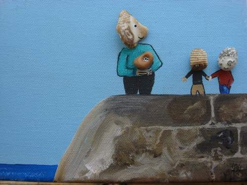 The Pebble Heads - Baby's First Trip  Smart Deco Homeware Lighting and Art by Jacqueline hammond