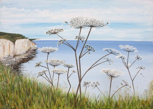 Print - Beside the Seaside - Peacehaven Coastline  Smart Deco Homeware Lighting and Art by Jacqueline hammond