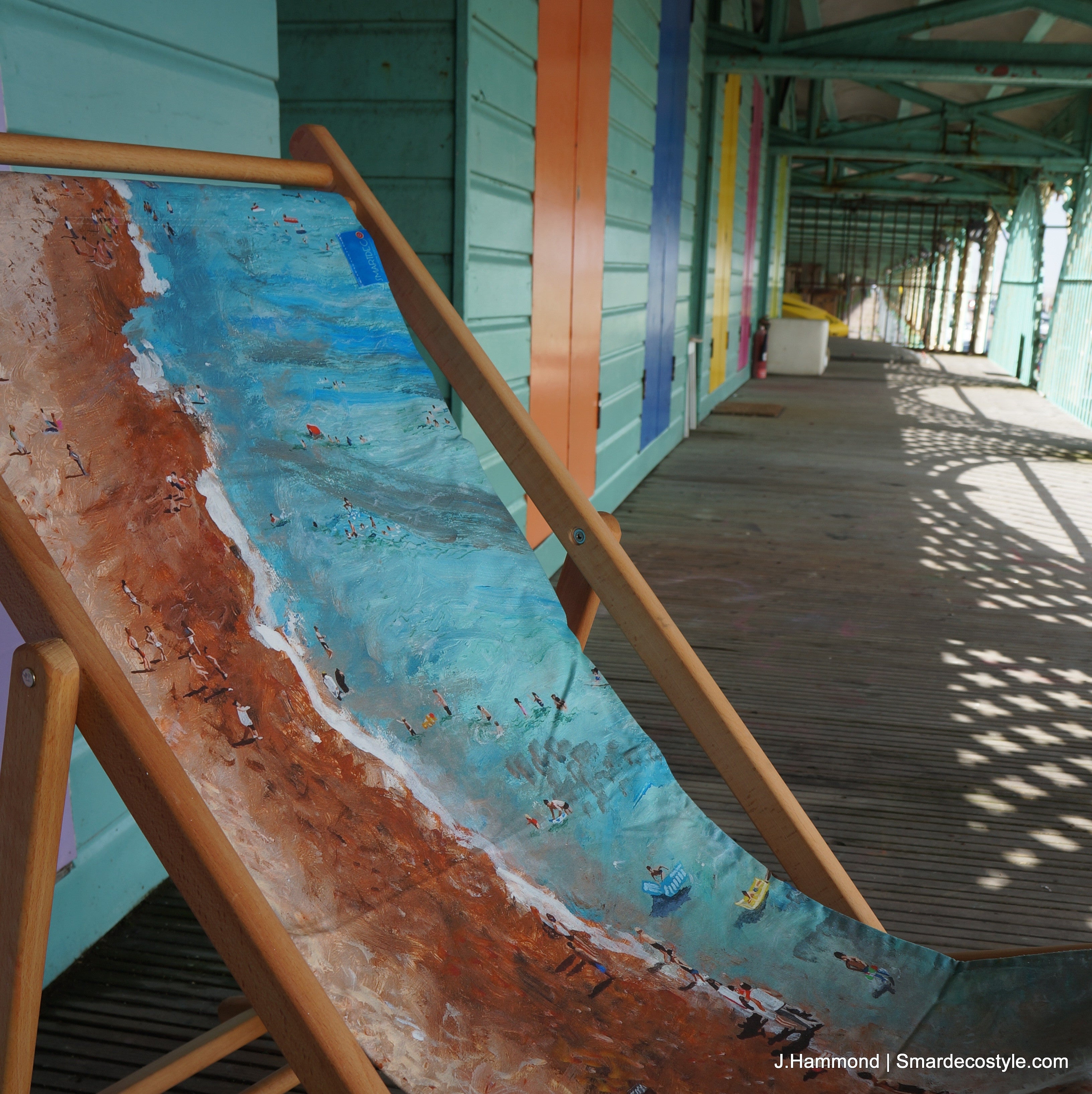 Deckchair - Traditional Seaside - Life's a Beach  Smart Deco Homeware Lighting and Art by Jacqueline hammond