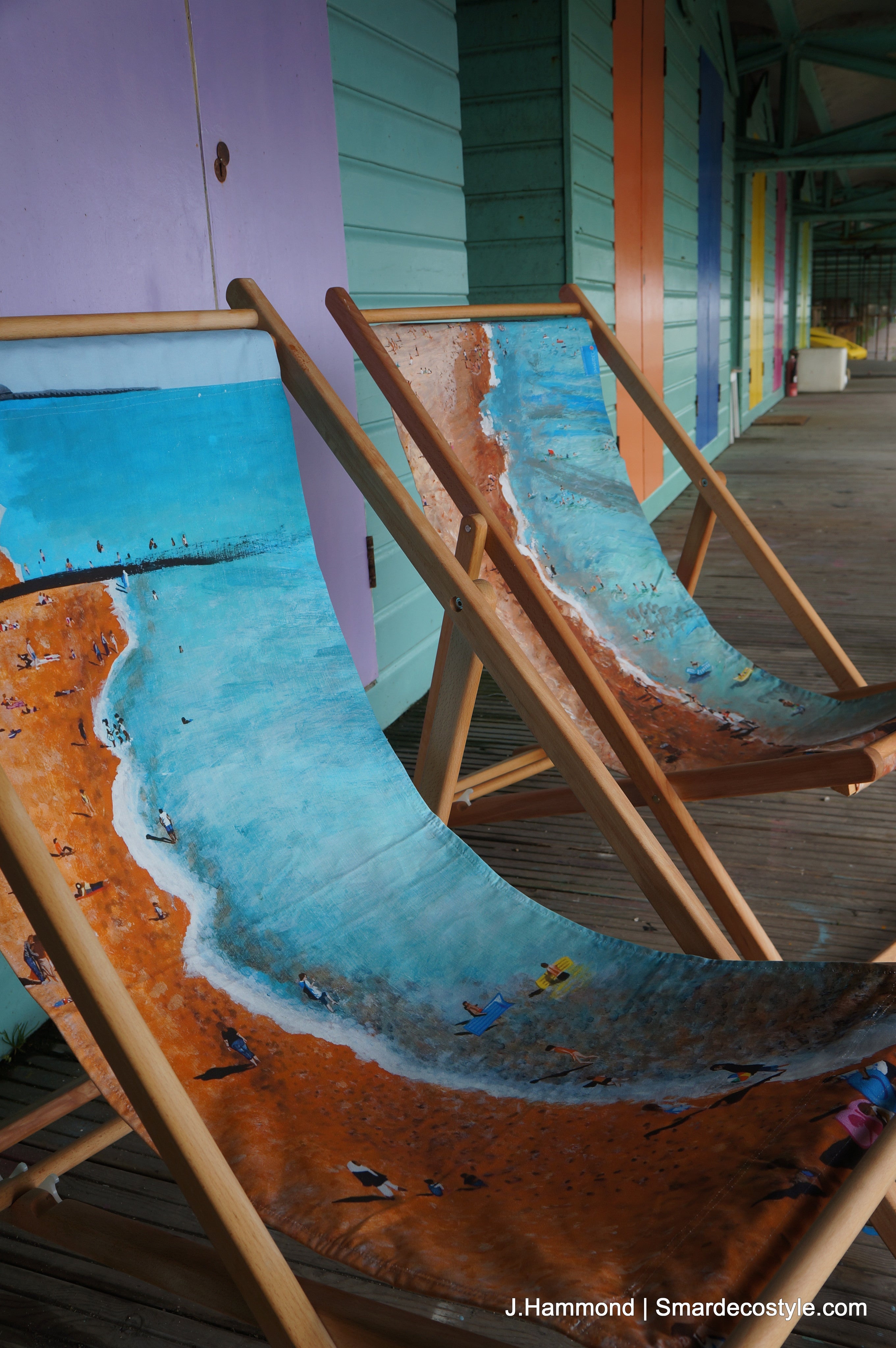 Deckchair - Traditional Seaside - Life's a Beach  Smart Deco Homeware Lighting and Art by Jacqueline hammond