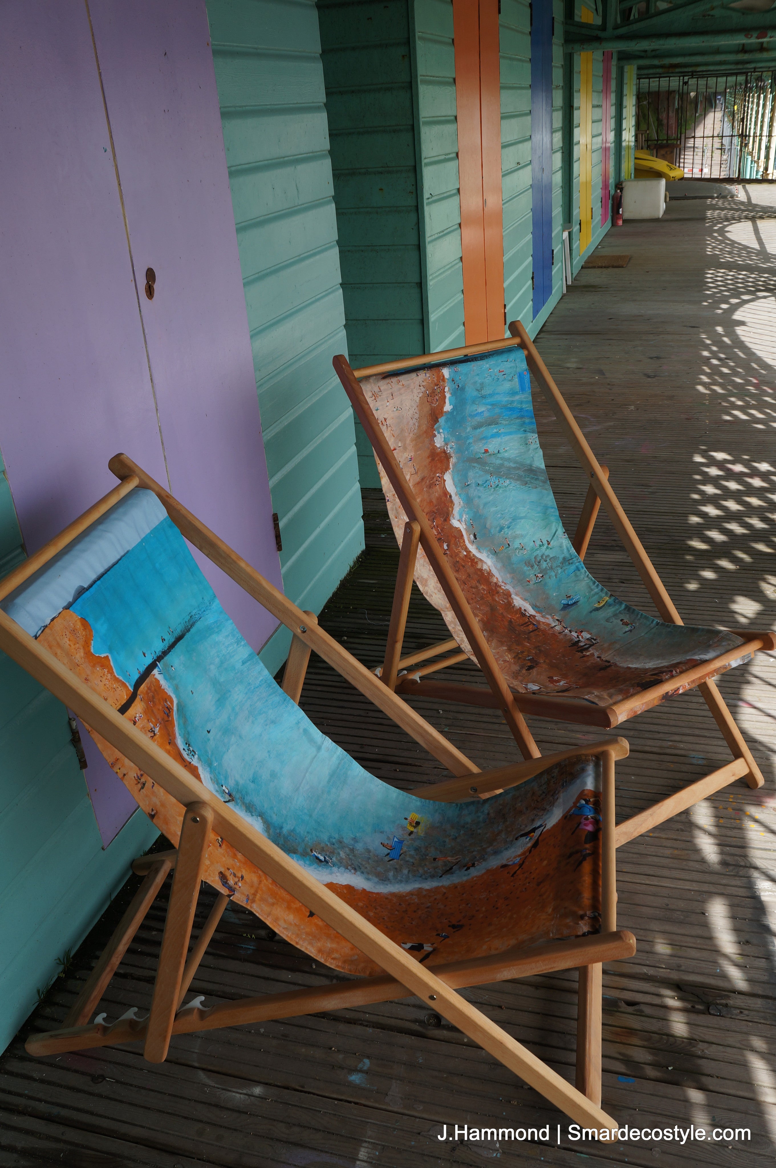 Deckchair - Traditional Seaside - Life's a Beach  Smart Deco Homeware Lighting and Art by Jacqueline hammond