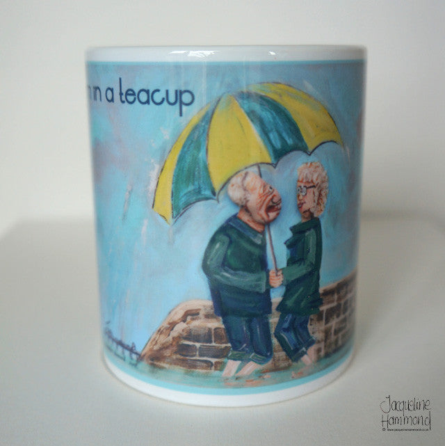Pebble Heads - Ceramic Mug - It's Just a Storm in a Teacup Dear  Smart Deco Homeware Lighting and Art by Jacqueline hammond
