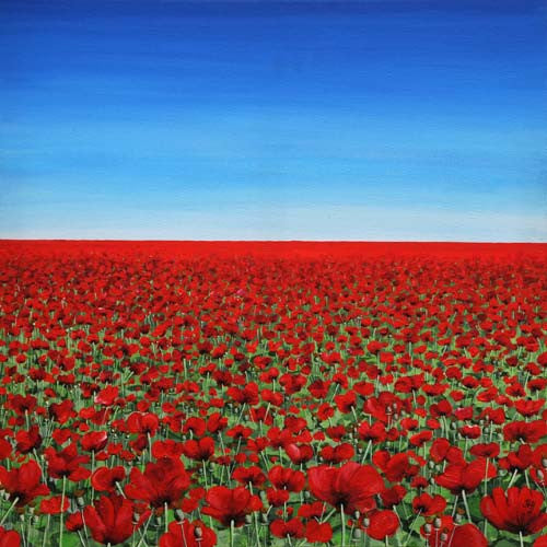 The Signification of the Poppy - Opening Horizon  Smart Deco Homeware Lighting and Art by Jacqueline hammond