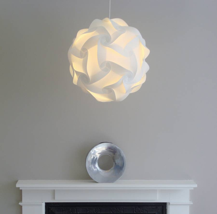 Retro Round White Cosmo Light Shade Smart Deco Style Smart Deco Style