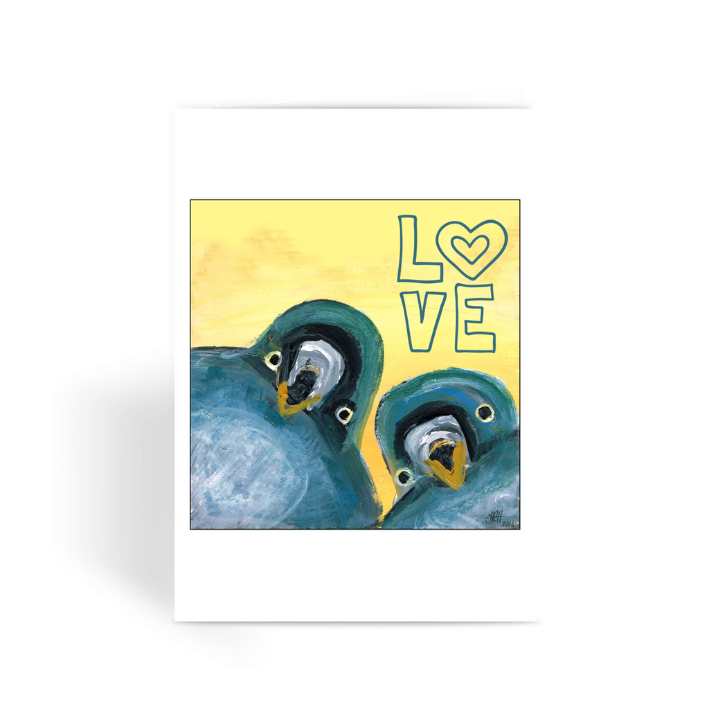 Love Selfie Greeting Card  Smart Deco Homeware Lighting and Art by Jacqueline hammond
