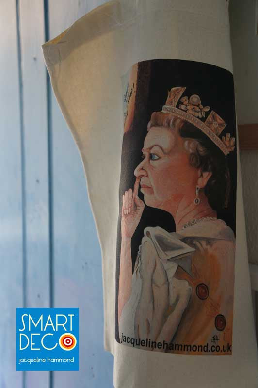 Queenie Canvas Shopper Bag with Gusset - Black - 32 x 36cm  Smart Deco Homeware Lighting and Art by Jacqueline hammond