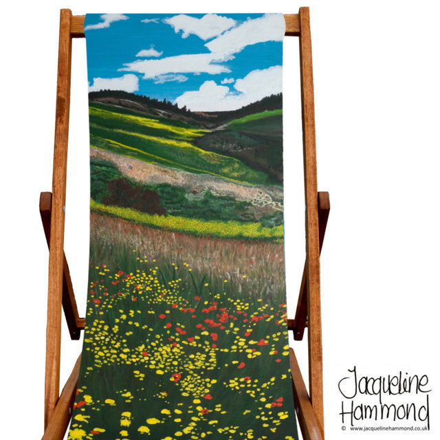 Deckchair - Traditional Seaside - Santa Fe Fields  Smart Deco Homeware Lighting and Art by Jacqueline hammond
