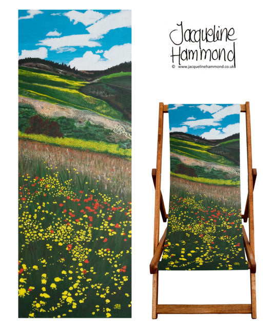 Deckchair - Traditional Seaside - Santa Fe Fields  Smart Deco Homeware Lighting and Art by Jacqueline hammond