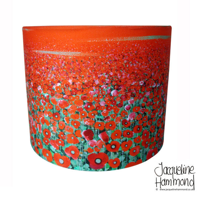 Lamp Shade - Poppy Fields  Smart Deco Homeware Lighting and Art by Jacqueline hammond