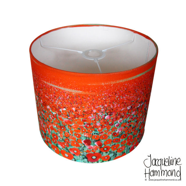 Lamp Shade - Poppy Fields  Smart Deco Homeware Lighting and Art by Jacqueline hammond