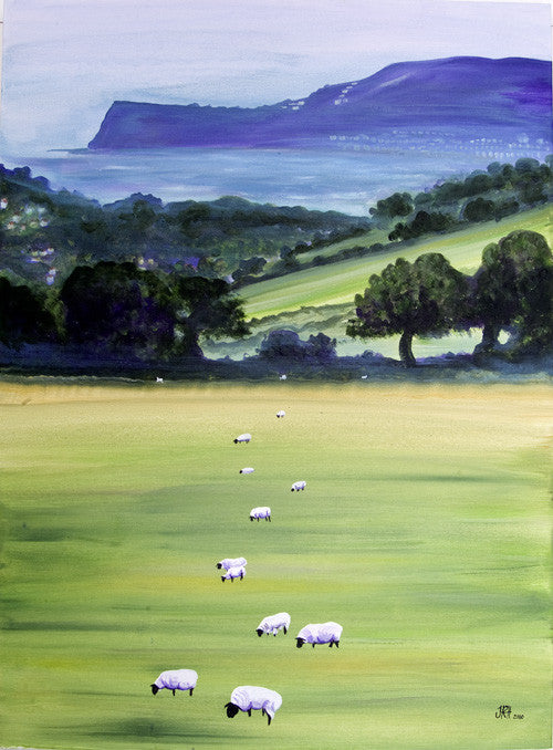 Original Painting - View of the Ness (SOLD)  Smart Deco Homeware Lighting and Art by Jacqueline hammond